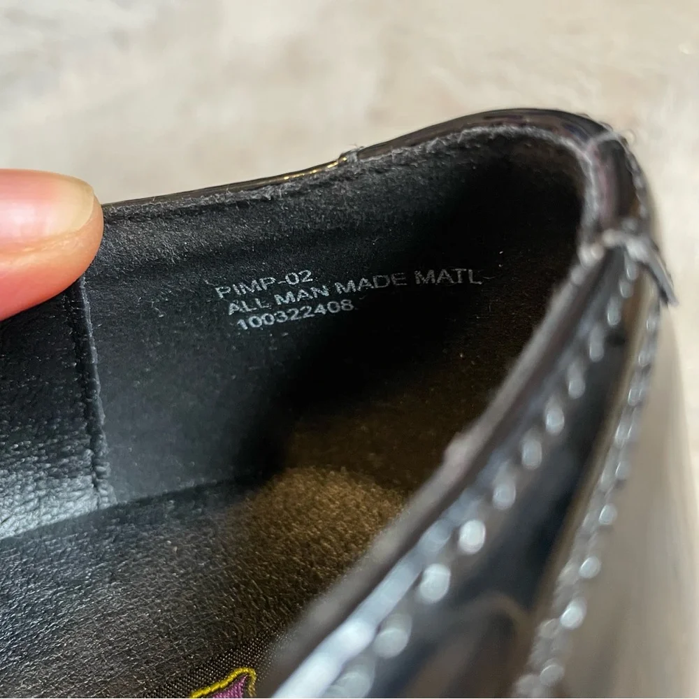 Funtasma Boots Mens 70s Platforms Black Floating Fish PIMP02 Left Shoe Only L 12 - Picture 7 of 10